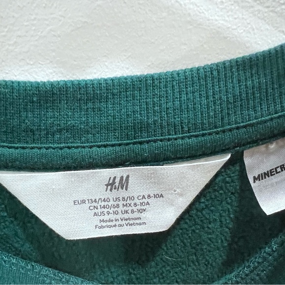 H&M Minecraft Boys Sweater Size 8/10 Years - Picture 5 of 6